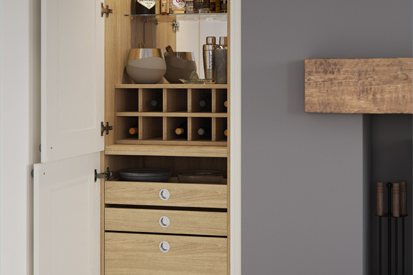 Make the most of awkward spaces with our cabinets