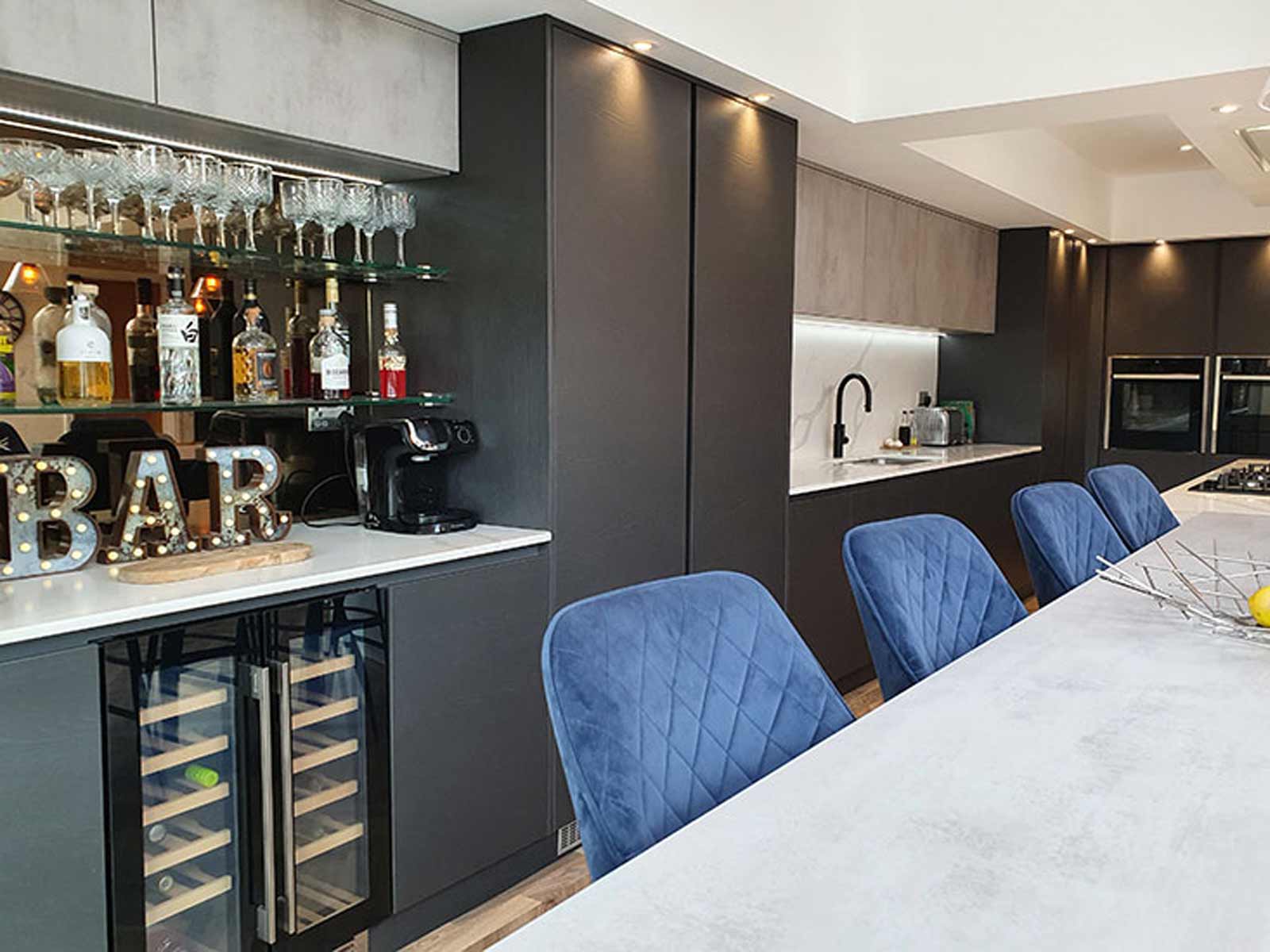 A luxury kitchen designed for one of the coolest houses Cardiff has to offer