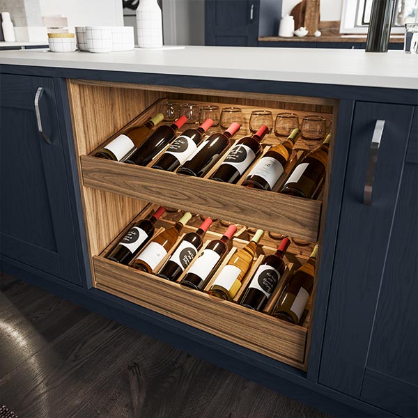 Wine display drawers