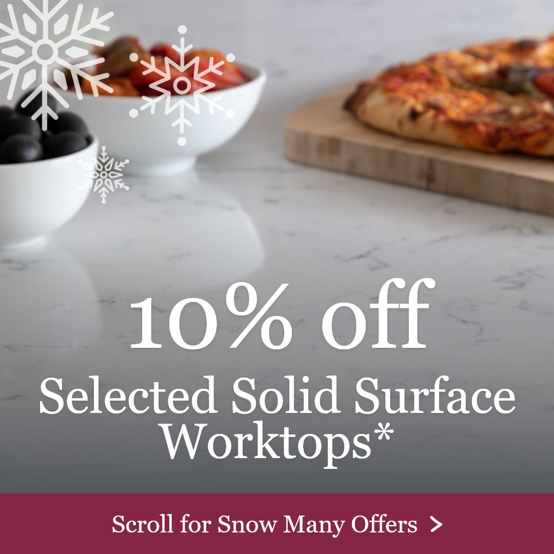 10% off Selected Solid Surface Worktops