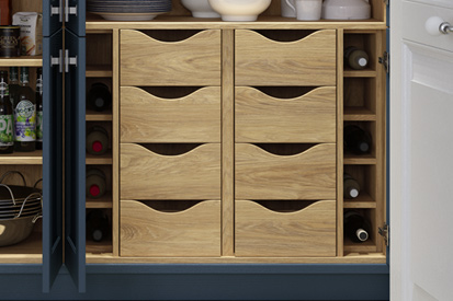 Scallop drawers