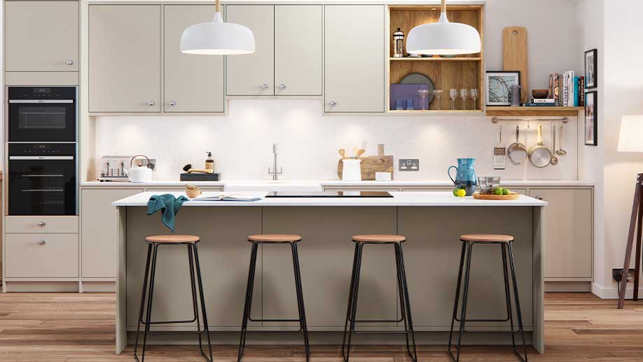 Modern kitchen with neutral colour scheme