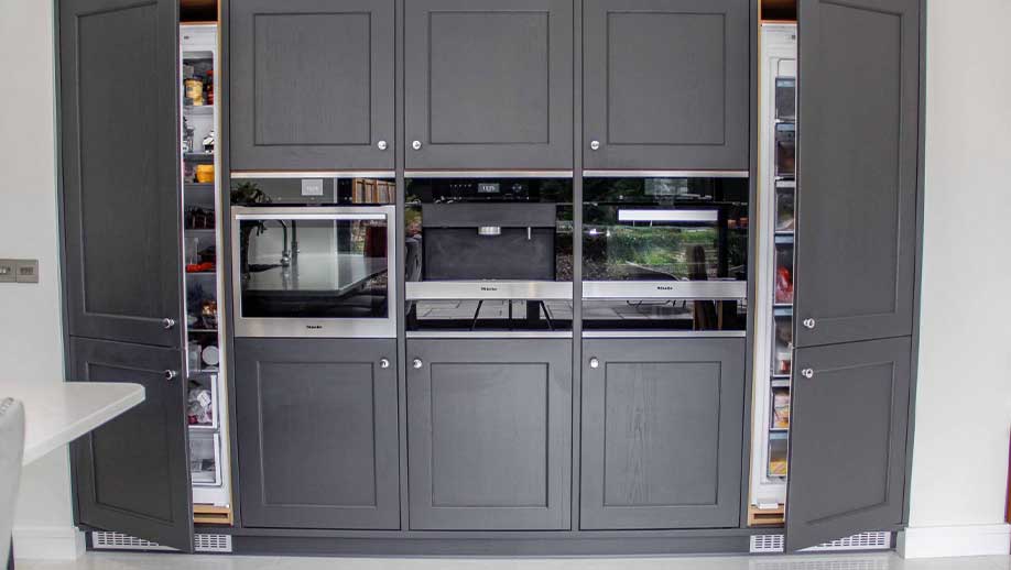 Kitchen storage and fridge freezer in a classic kitchen