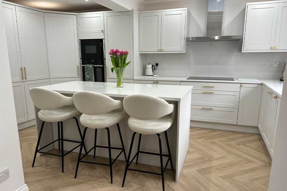 Grey Shaker Kitchen by Sigma 3 Kitchens in Abergavenny