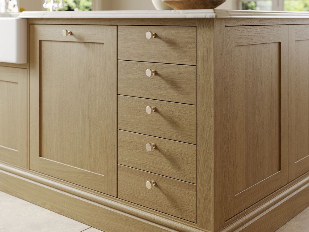 Hardwick Portland Oak kitchen unit and drawers