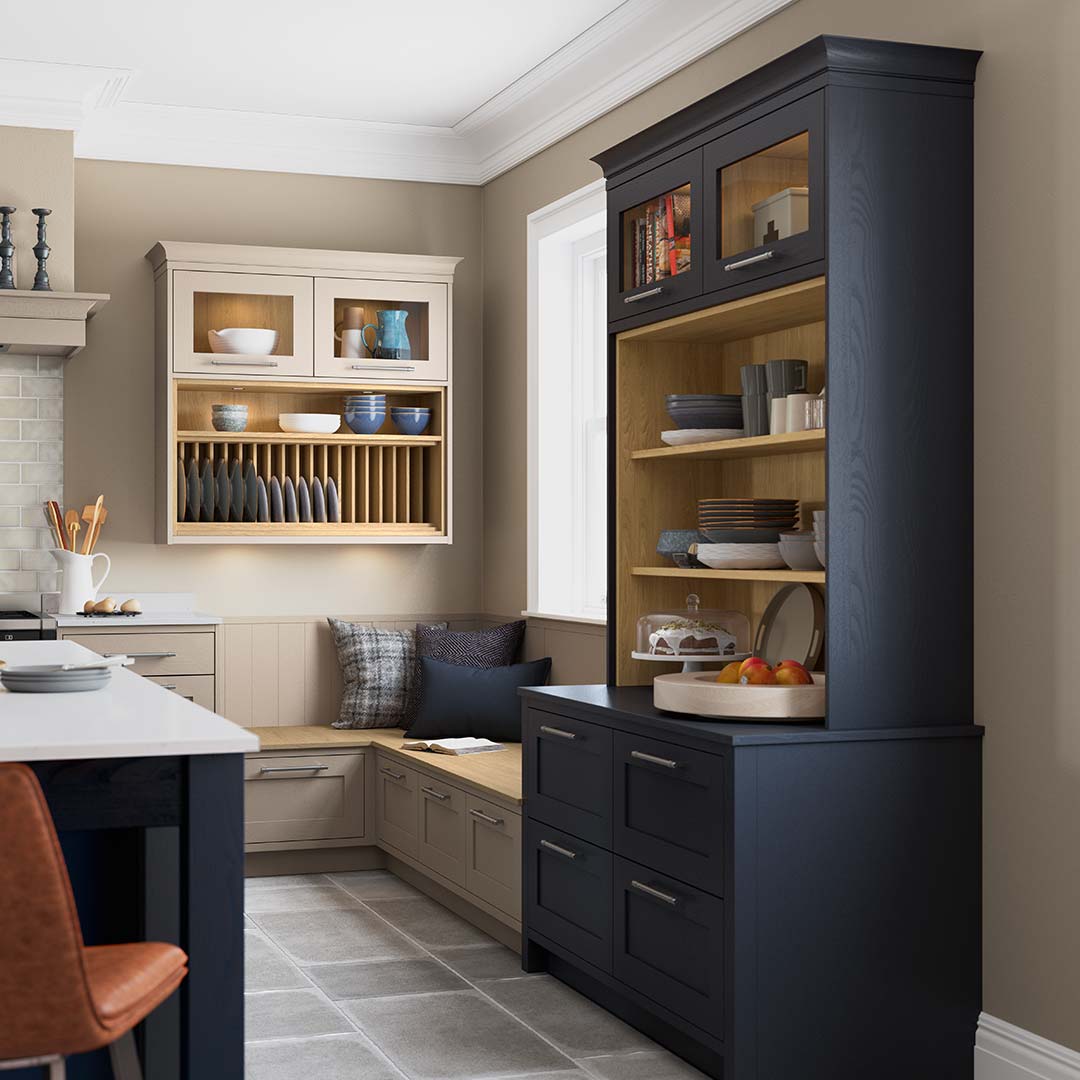 Hardwick Oxford Blue Kitchen Dresser by Sigma 3 Kitchens