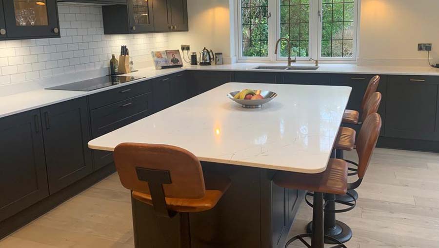 Kitchen island with seating