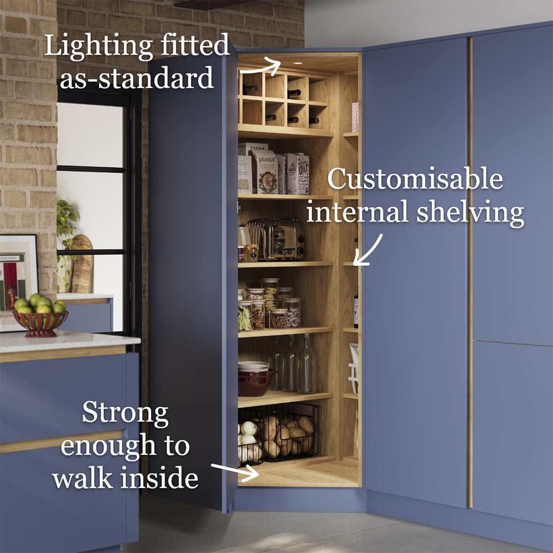 Features of our Corner Pantry unit