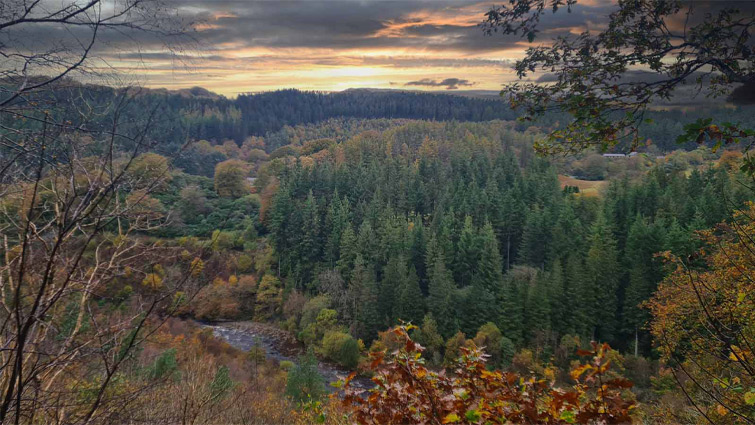 Welsh landscape that creates the perfect view from a kitchen counter