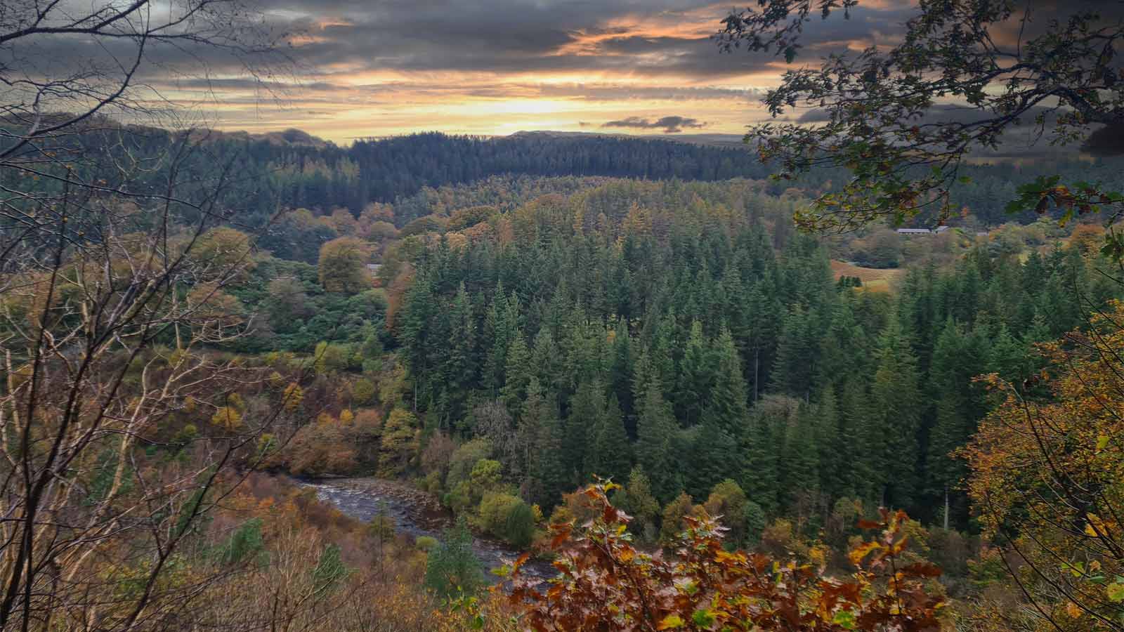 Welsh landscape that creates the perfect view from a kitchen counter