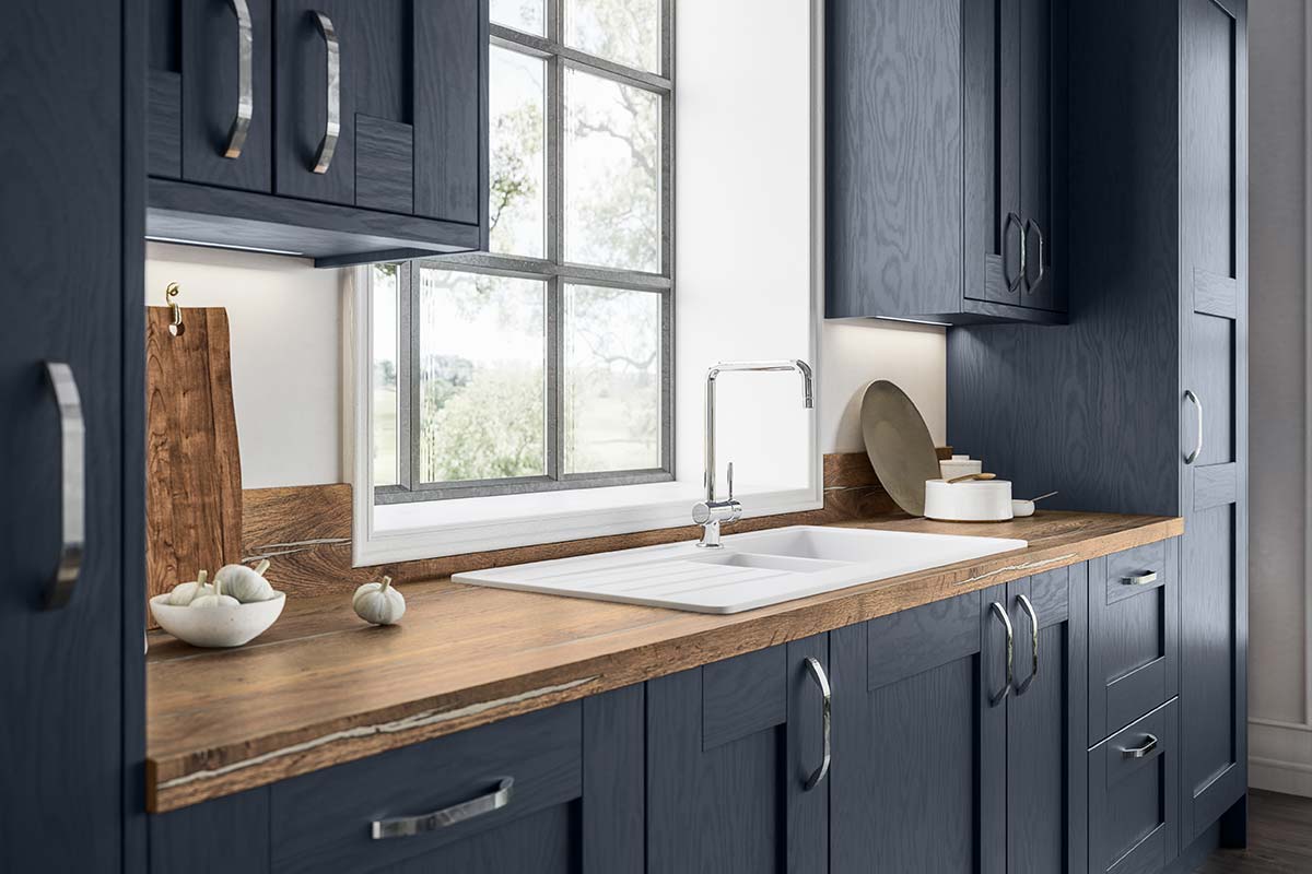 Wimbourne   Grained Painted Effect Shaker Kitchen   Sigma 18 Kitchens