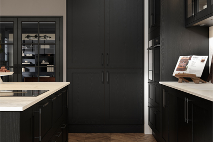 Black Shaker kitchen