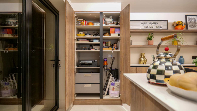 Charlie Brook’s utility cupboard