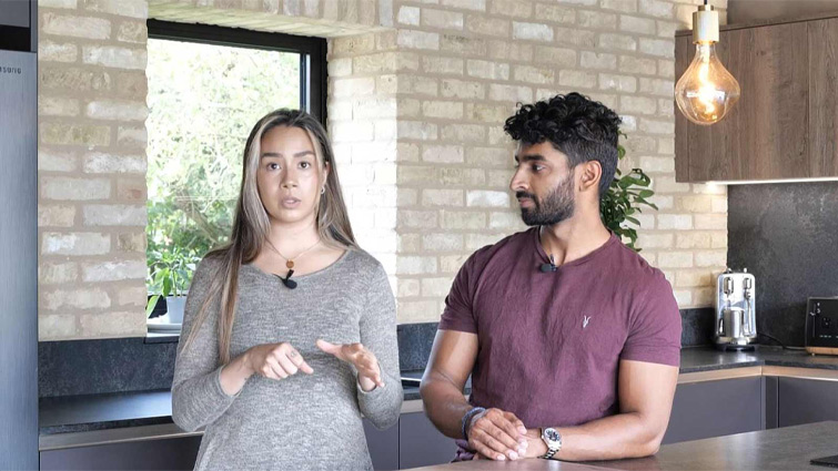 Zara and Guliano giving Sigma 3 Kitchens a review