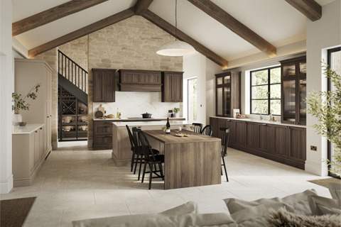 Portobello –Slim Shaker kitchen with lay-on frame doors