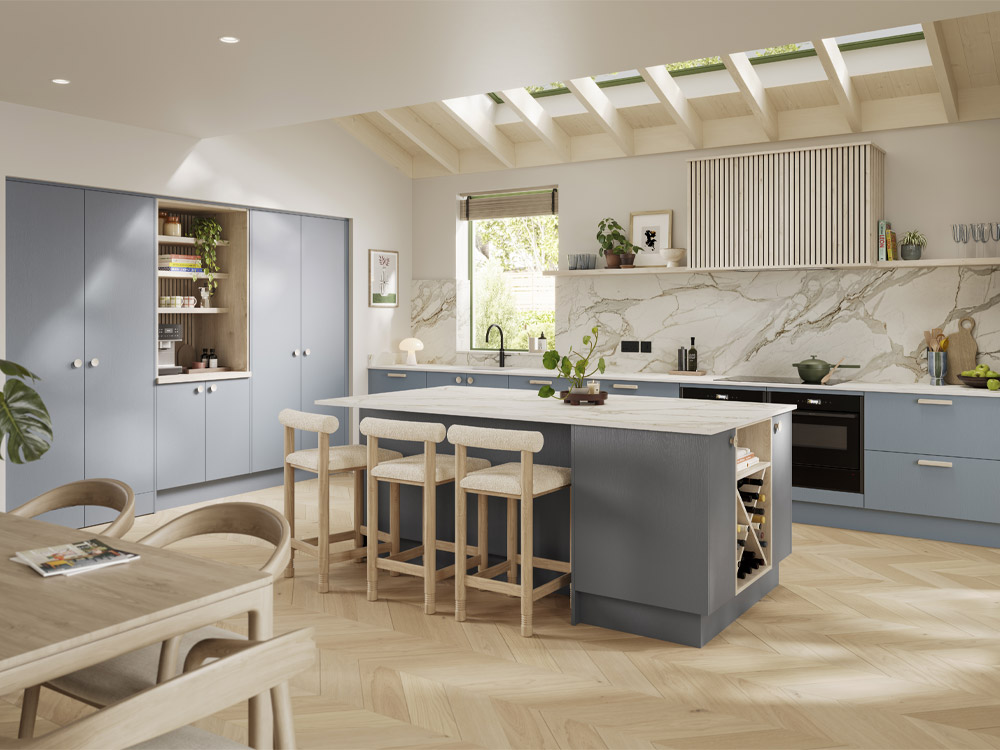 A grey modern kitchen range called Siena