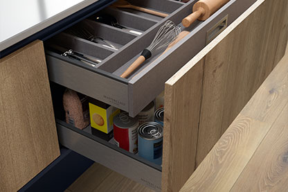 H Line Collection Handleless Kitchen Storage