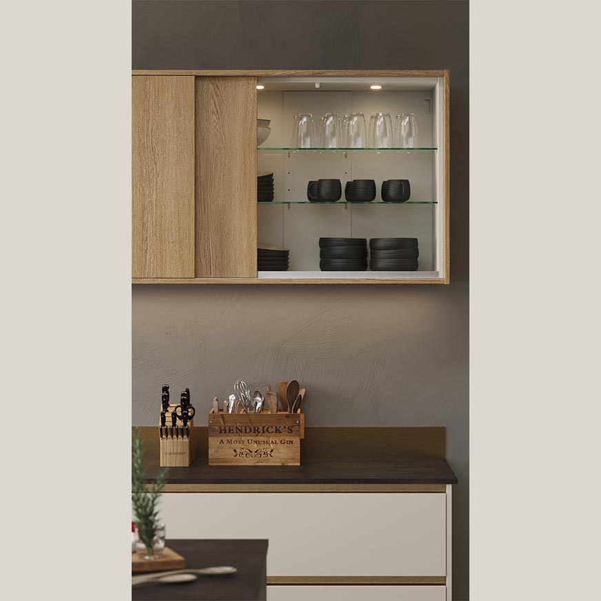 Sliding Door Cabinets by Sigma 3 Kitchens