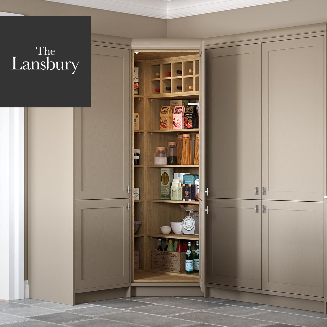 Pantry shop corner cupboard