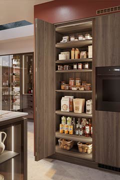 30% more kitchen storage space from our cabinets