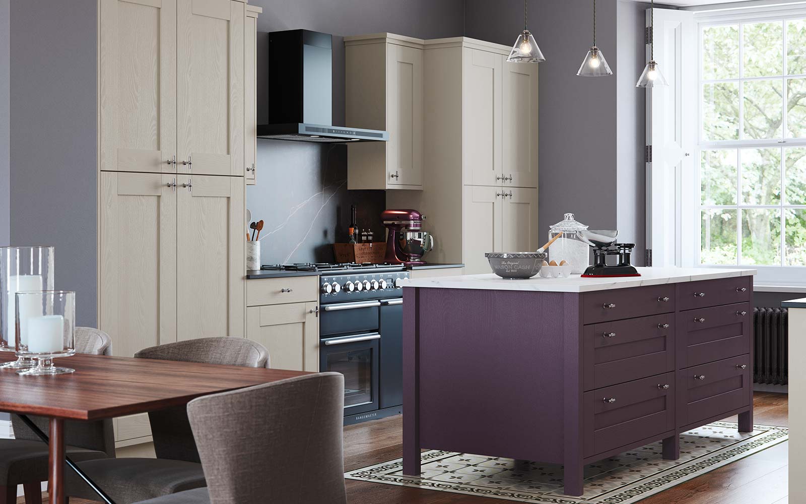 Sherborne Painted Shaker Kitchen Sigma 3 Kitchens