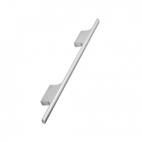 Brushed steel modern double T pull handle