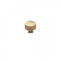 Henley knurled knob handle in brass