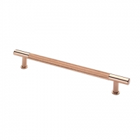 Henley knurled T bar handle in brass