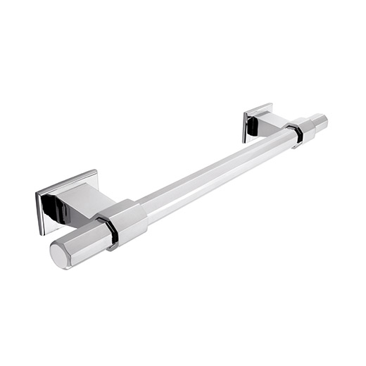 Chrome effect hexagonal T bar handle