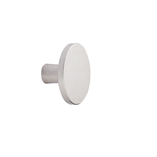 Brushed aluminium effect Plato knob handle