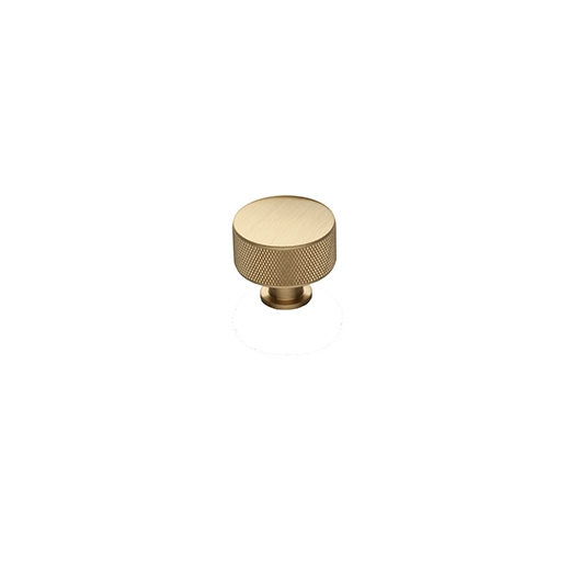 Henley knurled knob handle in brass