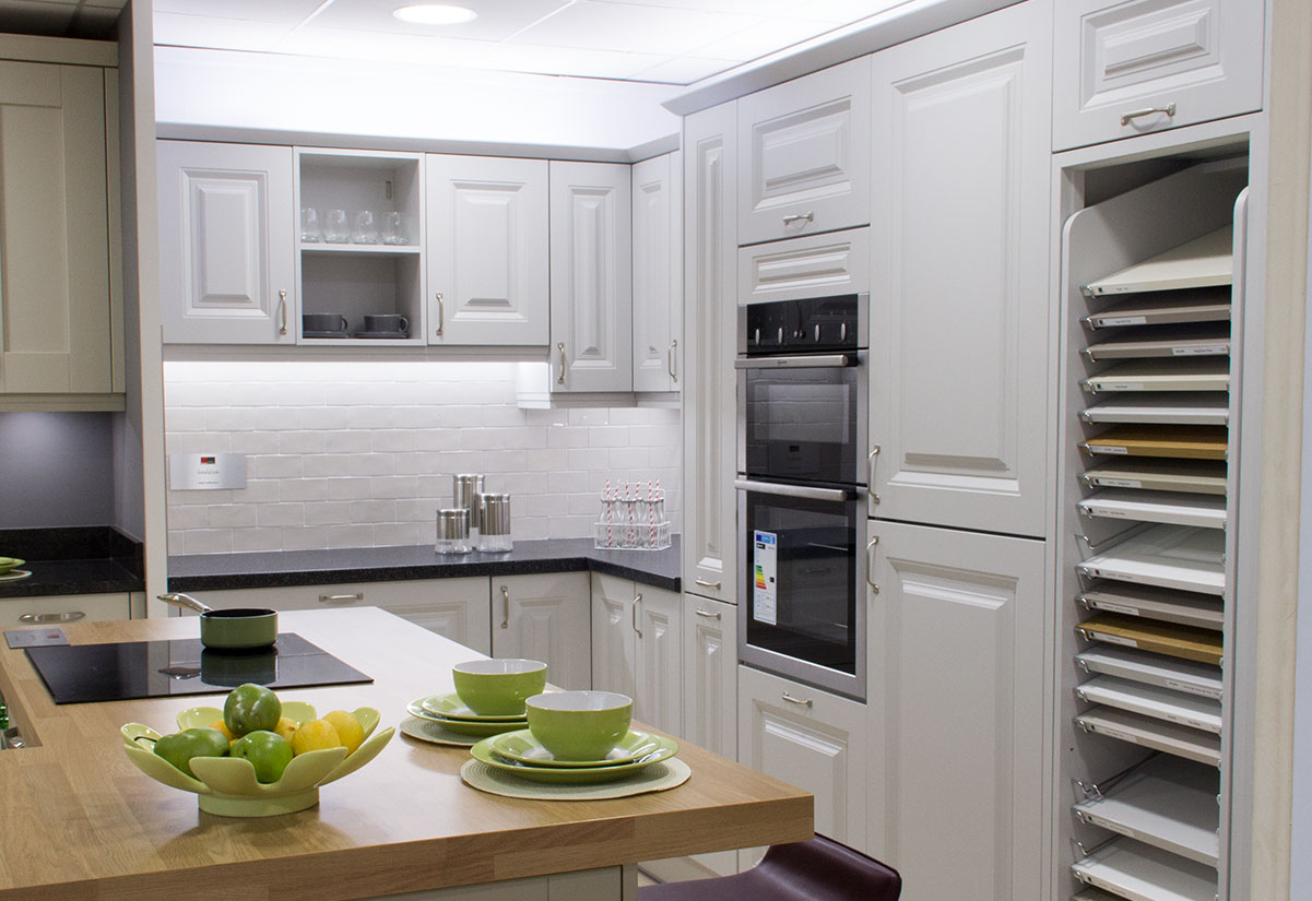 Haddon Light Grey Kitchen Display