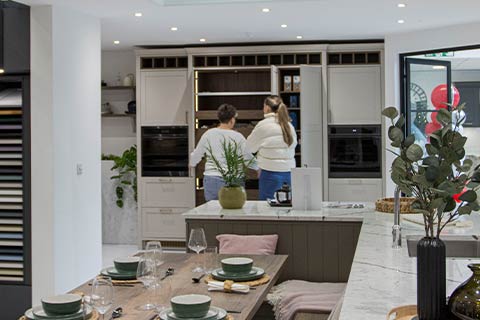 Visit a showroom for a free kitchen design appointment
