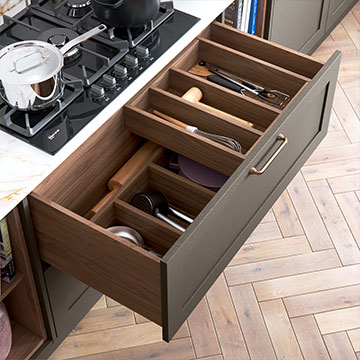 Wood Effect Kitchen Drawers