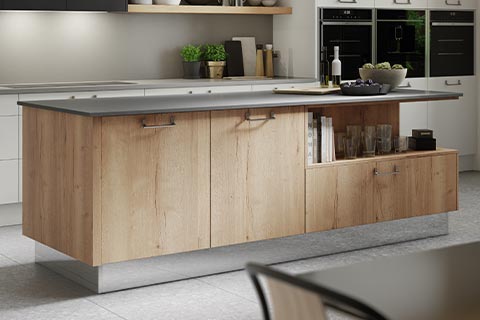 Ligna - Wood effect modern kitchen