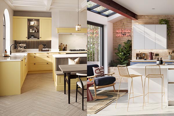 A wide choice of fitted kitchen styles