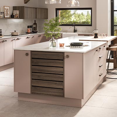 Crate drawers in Tuscan Walnut